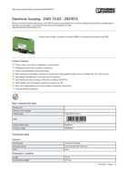 Datasheet for Phoenix Contact 2947815, EAN: 4017918082925