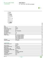 Datasheet for Schneider Electric A9C22011, EAN: 3606480096907