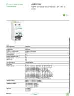 Datasheet for Schneider Electric A9F05206, EAN: 3606480441387