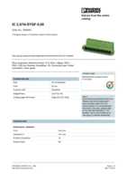 Datasheet for Phoenix Contact 1825640, EAN: 4017918049805 Datasheet for Phoenix Contact 1825640, EAN: 4017918049805