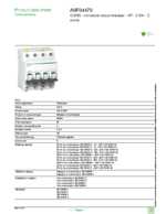 Datasheet for Schneider Electric A9F04470, EAN: 3606480440885
