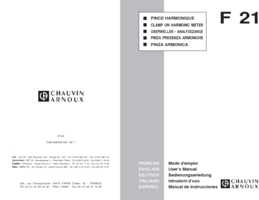 Datasheet for Chauvin Arnoux P01120752
