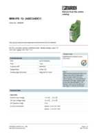 Datasheet for Phoenix Contact 2866284, EAN: 4017918960902