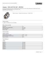 Datasheet for Phoenix Contact 2867843, EAN: 4046356046923