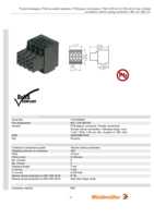 Datasheet for Weidmüller 1727640000, EAN: 4032248037834