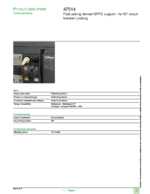 Datasheet for Schneider Electric 47514, EAN: 3303430475149 Datasheet for Schneider Electric 47514, EAN: 3303430475149