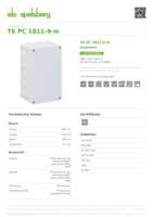 Datasheet for Spelsberg 12740601, EAN: 4013902861729
