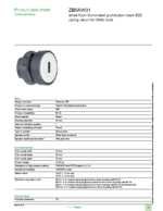 Datasheet for Schneider Electric ZB5AW31, EAN: 3389110909913