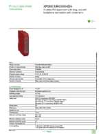 Datasheet for Schneider Electric XPSMCMRO0004DA, EAN: 3606480748875