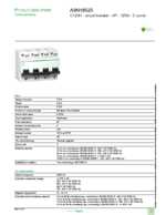 Datasheet for Schneider Electric A9N18525, EAN: 3606480380969