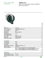 Datasheet for Schneider Electric ZB4BK1533, EAN: 3389110890884