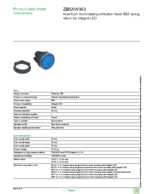 Datasheet for Schneider Electric ZB5AW363, EAN: 3389110922035