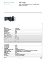 Datasheet for Schneider Electric XB5AV5B1, EAN: 3389119039635