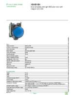 Datasheet for Schneider Electric XB4BVB6, EAN: 3389110119077