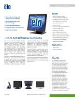 Datasheet for Elo Touch Solutions E017030