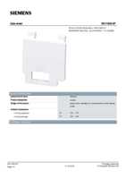 Datasheet for Siemens 3RV19080P, EAN: 4011209286191