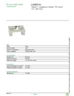 Datasheet for Schneider Electric LA4DA1U, EAN: 3389110233025 Datasheet for Schneider Electric LA4DA1U, EAN: 3389110233025
