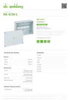 Datasheet for Spelsberg 62591701, EAN: 4013902892464
