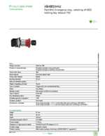 Datasheet for Schneider Electric XB4BS9442, EAN: 3606480623721