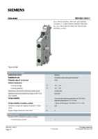 Datasheet for Siemens 3RH19211EA11, EAN: 4011209293526