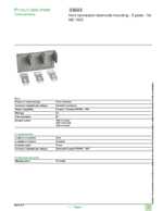 Datasheet for Schneider Electric 33603, EAN: 3303430336037 Datasheet for Schneider Electric 33603, EAN: 3303430336037