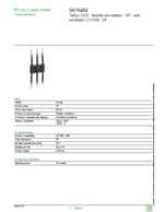 Datasheet for Schneider Electric GV1G02, EAN: 3389110212303 Datasheet for Schneider Electric GV1G02, EAN: 3389110212303