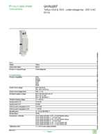 Datasheet for Schneider Electric GVAU207, EAN: 3389110345988 Datasheet for Schneider Electric GVAU207, EAN: 3389110345988