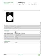 Datasheet for Schneider Electric ZB2BY2923, EAN: 3389110645507