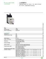 Datasheet for Schneider Electric LU6MB0FU, EAN: 3389110106664 Datasheet for Schneider Electric LU6MB0FU, EAN: 3389110106664