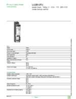 Datasheet for Schneider Electric LU2B12FU, EAN: 3389110362961 Datasheet for Schneider Electric LU2B12FU, EAN: 3389110362961