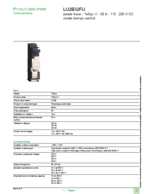 Datasheet for Schneider Electric LU2B32FU, EAN: 3389110363005 Datasheet for Schneider Electric LU2B32FU, EAN: 3389110363005