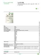 Datasheet for Schneider Electric LUCD1XBL, EAN: 3389110364804 Datasheet for Schneider Electric LUCD1XBL, EAN: 3389110364804