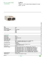 Datasheet for Schneider Electric LUFV2, EAN: 3389110365498 Datasheet for Schneider Electric LUFV2, EAN: 3389110365498