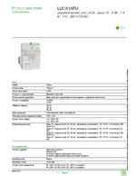Datasheet for Schneider Electric LUCA1XFU, EAN: 3389110364019 Datasheet for Schneider Electric LUCA1XFU, EAN: 3389110364019