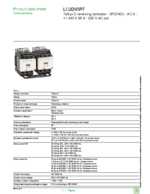 Datasheet for Schneider Electric LC2D95P7, EAN: 3389110458497 Datasheet for Schneider Electric LC2D95P7, EAN: 3389110458497