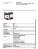 Datasheet for Schneider Electric LC2D80P7, EAN: 3389110457858 Datasheet for Schneider Electric LC2D80P7, EAN: 3389110457858