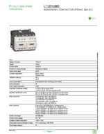 Datasheet for Schneider Electric LC2D32BD, EAN: 3389110392784 Datasheet for Schneider Electric LC2D32BD, EAN: 3389110392784
