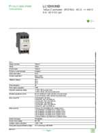Datasheet for Schneider Electric LC1D093ND, EAN: 3389110805864 Datasheet for Schneider Electric LC1D093ND, EAN: 3389110805864