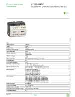 Datasheet for Schneider Electric LC2D18B7V, EAN: 3389110412130 Datasheet for Schneider Electric LC2D18B7V, EAN: 3389110412130