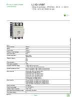 Datasheet for Schneider Electric LC1D1156B7, EAN: 3389110380514 Datasheet for Schneider Electric LC1D1156B7, EAN: 3389110380514