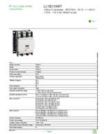 Datasheet for Schneider Electric LC1D1156F7, EAN: 3389110380798 Datasheet for Schneider Electric LC1D1156F7, EAN: 3389110380798