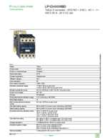 Datasheet for Schneider Electric LP1D40008BD, EAN: 3389110234060 Datasheet for Schneider Electric LP1D40008BD, EAN: 3389110234060