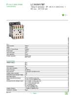 Datasheet for Schneider Electric LC1K09017B7, EAN: 3389110490084 Datasheet for Schneider Electric LC1K09017B7, EAN: 3389110490084