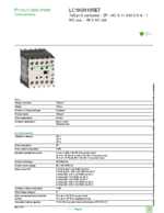 Datasheet for Schneider Electric LC1K09105E7, EAN: 3389110490404 Datasheet for Schneider Electric LC1K09105E7, EAN: 3389110490404