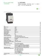 Datasheet for Schneider Electric LC1DT20FD, EAN: 3389110247787