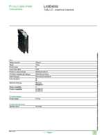 Datasheet for Schneider Electric LA9D4002, EAN: 3389110080292 Datasheet for Schneider Electric LA9D4002, EAN: 3389110080292