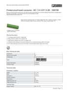 Datasheet for Phoenix Contact 1900798, EAN: 4017918429195