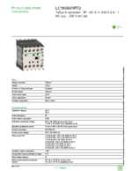 Datasheet for Schneider Electric LC1K0601P72, EAN: 3389110120486 Datasheet for Schneider Electric LC1K0601P72, EAN: 3389110120486