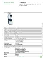 Datasheet for Schneider Electric LC3D115P7, EAN: 3389110207781 Datasheet for Schneider Electric LC3D115P7, EAN: 3389110207781