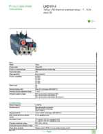 Datasheet for Schneider Electric LRD1514, EAN: 3389110146721 Datasheet for Schneider Electric LRD1514, EAN: 3389110146721
